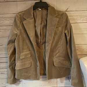 Old Navy velvet blazer in moss green brown size medium
